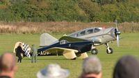 EGTH Airport - The Flag drops for the two fastest aeroplanes at the start line of the Shuttleworth Mock Handicap Air Race, Oct. 2014. - by Eric.Fishwick