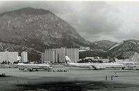 Kai Tak Airport (closed 1998), Kowloon Hong Kong (VHHX) - JAL DC-8s at Kai Tak 1969 - by metricbolt