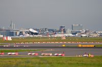 Frankfurt International Airport, Frankfurt am Main Germany (EDDF) - FRA, overlooking 3 runways with the terminal in the distance and the Frankfurt skyline behind it. - by FerryPNL