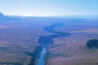 Marble Canyon Airport (L41) - Picture of Marble Canyon on a 1975 flight to the Grand Canyon.L41 was still a dirt runway then.View is to the SW and to the Grand Canyon. - by S B J