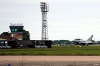 RAF Coningsby Airport, Coningsby, England United Kingdom (EGXC) - ATC Tower detail at RAF Coningsby - by Clive Pattle