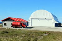 SFAL Airport - The FIGAS hangar at Port Stanley (SFAL) used to store their Britten Norman Islander aircraft. - by Clive Pattle