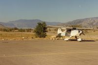 Kern Valley Airport (L05) - N6905D at Kern Valley airport were you can still park near a river and camp.Few of this type of airports remaining. The Kern river is a 5 minute walk from your plane and Lake Isabella can be seen in the distance. - by S B J