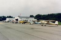 William T. Piper Memorial Airport (LHV) - N89364 withN3368E at Lock Haven airport in Pennsylvania 1989. - by S B J