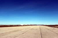 SFAL Airport - A long view westwards down the length of the single runway at Port Stanley. - by Clive Pattle