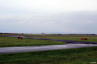 Dundee Airport, Dundee, Scotland United Kingdom (EGPN) - Threshold of taxiway and runway 09-27 at Dundee - by Clive Pattle