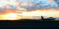 Swansea Airport, Swansea, Wales United Kingdom (EGFH) - Sunset seen from the airport. - by Roger Winser