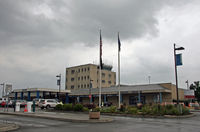 Elmira/corning Regional Airport (ELM) - This is the main passenger terminal of Corning-Elmira Regional Airport.  The airport also accommodates business aviation and small general-aviation aircraft.  Nearby is the Wings of Eagles Discovery Center. - by Daniel L. Berek