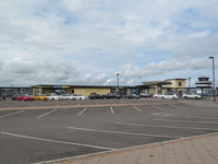 Tauranga Airport, Tauranga New Zealand (NZTG) - terminal from car park. - by magnaman