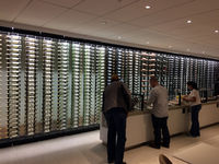 Los Angeles International Airport (LAX) - Wine-rack (or better: -wall) at the new Star Alliance lounge at TBIT - by Micha Lueck