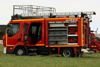 Evreux Fauville Airport, Evreux France (LFOE) - Fire truck display, Evreux-Fauville Air Base 105 (LFOE) - by Yves-Q