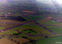 Carlisle Airport, Carlisle, England United Kingdom (EGNC) - A view of Carlisle airport taken in July 1993 during a pleasure flight in Cessna 172M G-BTMR - by Clive Pattle