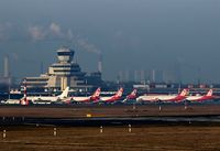Tegel International Airport (closing in 2011), Berlin Germany (EDDT) - A frenzy in red and white - what a wonderful days for a plane spotter.... - by Holger Zengler