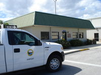 New Smyrna Beach Municipal Airport (EVB) - Airport office of New Smyrna Beach Muni airport - by Jack Poelstra