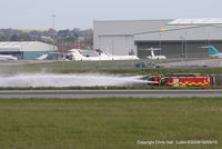 London Luton Airport, London, England United Kingdom (EGGW) - Luton Fire Trucks - by Chris Hall