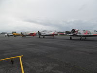 Ardmore Airport, Auckland New Zealand (NZAR) - 6 out of the 7 harvards on display yesterday - by magnaman