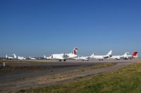 Leipzig/Halle Airport, Leipzig/Halle Germany (EDDP) - Parking space is rare at TXL and SXF. So a lot of visitors for CL final pulled in on apron 2... - by Holger Zengler