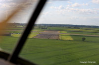 Sturgate Airfield - on finals for RW32, 460 mtrs long - by Chris Hall