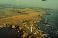 NONE Airport - Point Arena lighthouse helicopter pad on the beautiful North Calif. coast.This picture (1992) shows better the possible dirt runway. Was told the final (touching) scene in the 1992 movie Forever Young with the B25 landing near the water, was filmed here. - by S B J