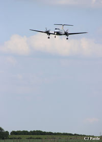 RAF Cranwell - King Air on Finals at Cranwell EGYD - by Clive Pattle