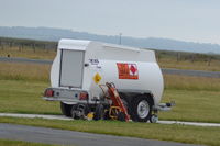 Caernarfon Airport, Caernarfon, Wales United Kingdom (EGCK) - JET A-1 2000 Litres Fuel Tank/Trailer - by David Burrell