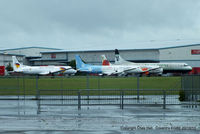 Coventry Airport, Coventry, England United Kingdom (EGBE) - BAe ATP's stored at Coventry - by Chris Hall