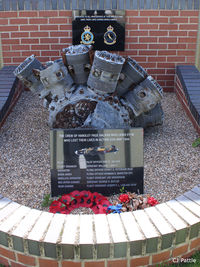 EGBR Airport - Memorial to the crew of Handley Page Halifax LV905 at Breighton Airfield, Yorkshire - EGBR - by Clive Pattle