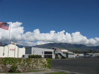 Santa Paula Airport (SZP) - Beautiful Cumulus Clouds building over the Topa Topa Mountains north of the airport-photo 2. - by Doug Robertson
