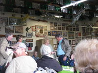 Santa Paula Airport (SZP) - Pat Quinn's Bucker Museum Hangar luncheon party on the occasion of his receiving the FAA Master Pilot Award for 50 years accident free-no violations flying. Proud Arlys and Pat at the award ceremony. - by Doug Robertson