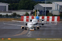 Birmingham International Airport, Birmingham, England United Kingdom (EGBB) - queuing up to depart Birmingham - by Chris Hall