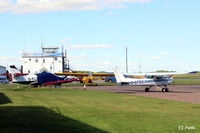 Leicester Airport, Leicester, England United Kingdom (EGBG) - A general shot of the airfield at Leicester EGBG - by Clive Pattle