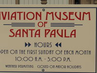 Santa Paula Airport (SZP) - Aviation Museum of Santa Paula-signage - by Doug Robertson
