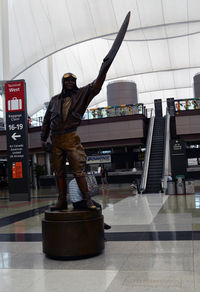 Denver International Airport (DEN) - Statue of Elrey B. Jeppesen Denver  - by Ronald Barker