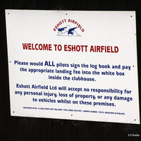 X5ES Airport - Airport sign at Eshott, Northumberland, UK X5ES - by Clive Pattle
