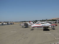 Buchanan Field Airport (CCR) - 2014 Air Race Classic participants started at Buchanan Field (Concord, CA) and finished in York, PA with 7 stops in between. The Racing Aces team (Dianna Stanger and Joyce Wilson), flying Cirrus SR22 N661RA Race # 13, finished 1st.  - by Steve Nation