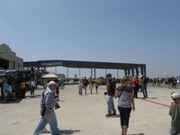 Camarillo Airport (CMA) - New EAA Chapter 723 large hangar under construction adjacent west of the CAF hangars in distance, taken at the Annual CMA Airshow. - by Doug Robertson