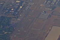 Livermore Municipal Airport (LVK) - Climbing out of San Jose International Airport, San Jose, CA, Livermore Municipal Airport is clearly visible off to our right. - by Chris Leipelt