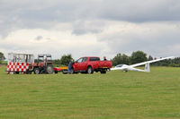 X5SB Airport - Mobile control tower and tow tractor at The Yorkshire Gliding Club, Sutton Bank. August 9th 2015. - by Malcolm Clarke