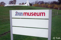 RAF Cosford - Main Gate sign at the RAF Museum at RAF Cosford EGWC - by Clive Pattle