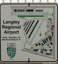 Langley Regional Airport - You are here. Map of Langley Regional Airport - by James Abbott