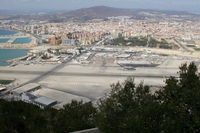 Gibraltar Airport - The old Gibraltar Airport with the current terminal building under construction.  - by Graham Reeve