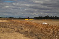 Echuca Airport - Echuca runway March 2015 - VH-DHA in the distance - by Arthur Scarf