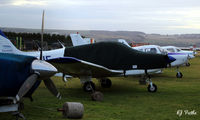 Dundee Airport, Dundee, Scotland United Kingdom (EGPN) - Dusk at Dundee EGPN GA park - by Clive Pattle