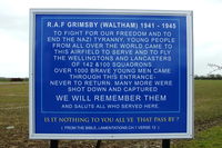 X4GB Airport - Memorial at the former RAF Grimsby - by Chris Hall