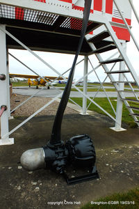 EGBR Airport - Halifax prop blade recovered from a crash site near Howden. The crash was the result of a mid-air collision between LK834, LK-E and MZ696, LK-K of 578 Sqdn based at RAF Burn - by Chris Hall