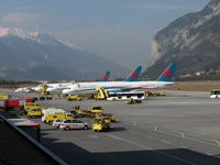 Innsbruck Airport - Innsbruck 24.2.07 - by leo larsen