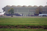 RAF Leeming Airport, Leeming Bar, England United Kingdom (EGXE) - During the disbandment ceremony for 11 Squadron RAF at Leeming on October 31st 2005 - taken through a loooooong lens! - by Malcolm Clarke