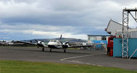 Perth Airport (Scotland), Perth, Scotland United Kingdom (EGPT) - Apron and hangar view at Perth EGPT - by Clive Pattle