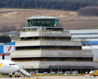 Aberdeen Airport, Aberdeen, Scotland United Kingdom (EGPD) - Close-up view of the Tower at Aberdeen EGPD - by Clive Pattle