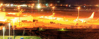 Aberdeen Airport, Aberdeen, Scotland United Kingdom (EGPD) - Nightime gate view at Aberdeen EGPD - by Clive Pattle